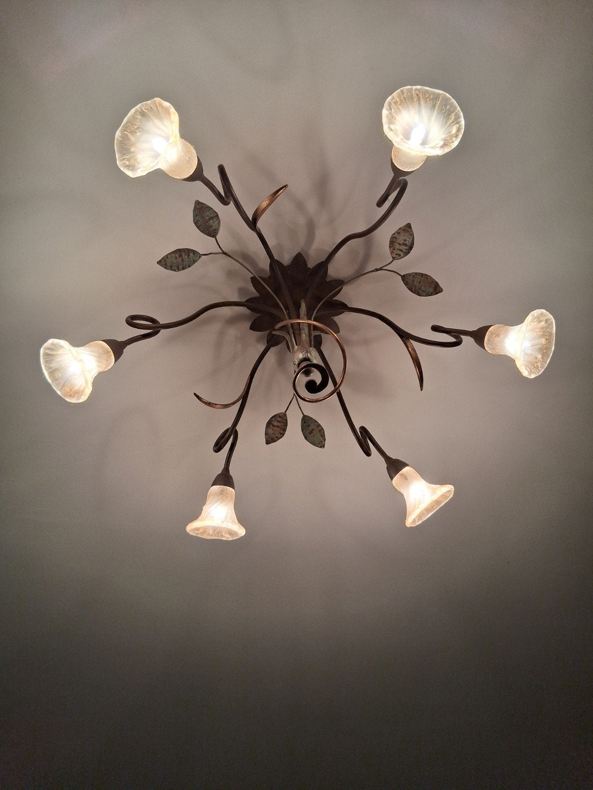 Plafondlamp prachtig Italiaans design ., Design, Comme neuf, Enlèvement, Verre