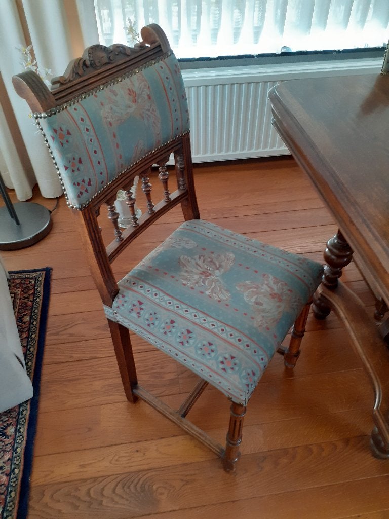 Chaises anciennes (4 pièces), Maison & Meubles, Antiek, Bois, Brun, Enlèvement