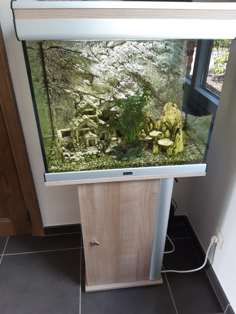Aquarium en kast, Animaux & Accessoires, Poissons | Aquariums & Accessoires, Enlèvement, Utilisé, Meuble d'aquarium, Aquatlantis