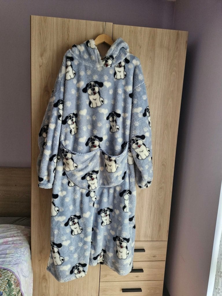 Jumbo plaid met capuchon - Badjas, Kleding | Dames, Ophalen, Overige kleuren, Badjas