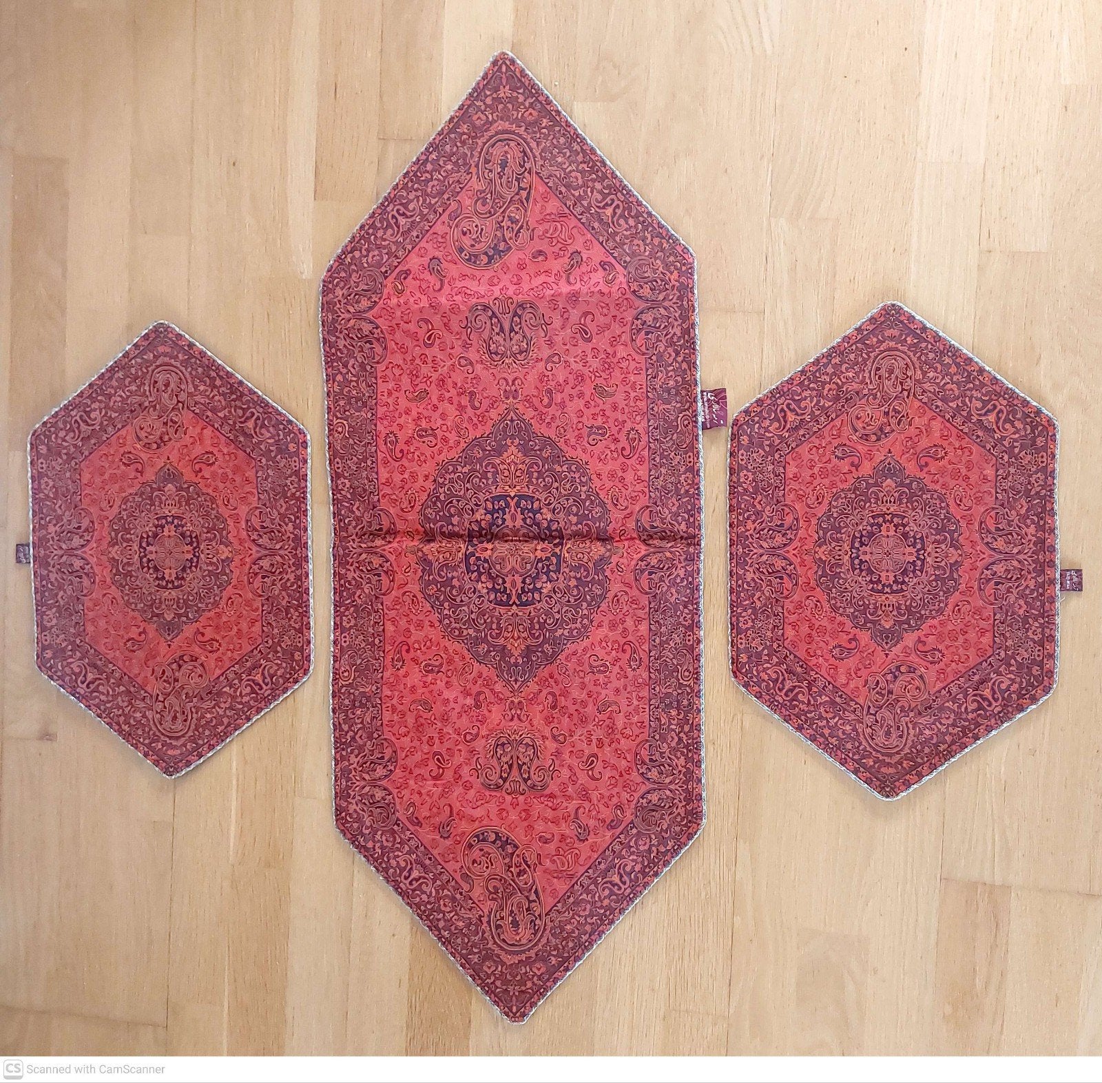 Nappe, lot de 3 nappes en termeh persan de luxe, Nappe, Enlèvement