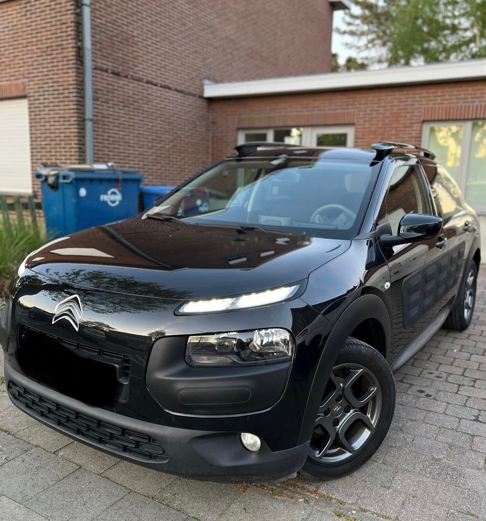 Citroën C4 cactus 1.2 benzine AUTOMAAT, Auto's, Citroën, Automaat, Leder en Stof, Zwart, 5 zetels