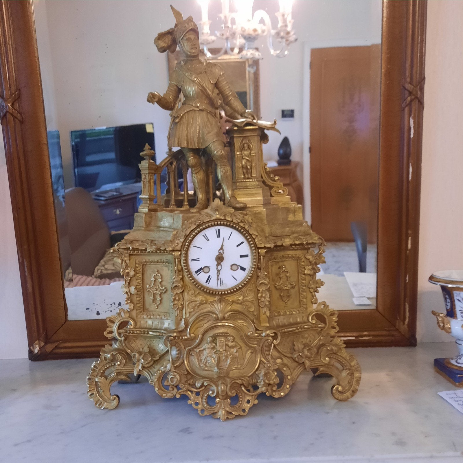 Cheminée, l'horloge elle-même ne fonctionne pas, à remplacer, Antiquités & Art, Enlèvement