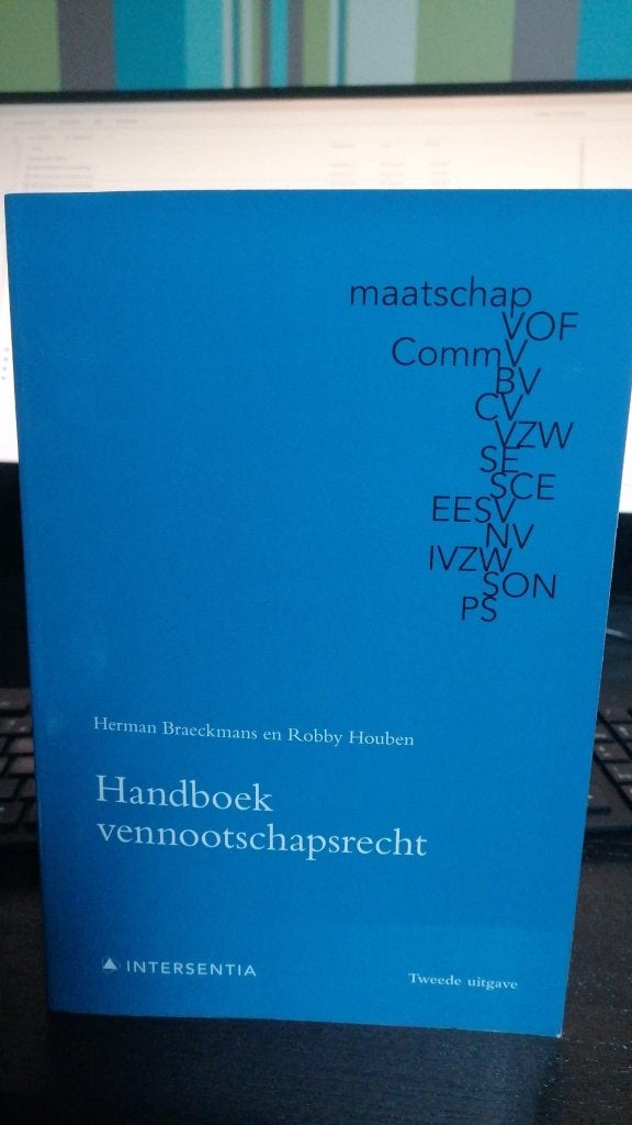 Handboek vennootschapsrecht, Ophalen, Overige vakken, Nieuw, Herman Braeckmans en Robby Houben