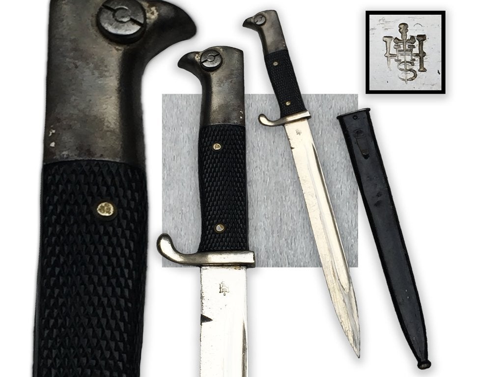 🚨Zeldzame en mooie PRUISISCHE HORSTER BAJONET - Origineel, Ophalen of Verzenden, Landmacht, Mes of Dolk
