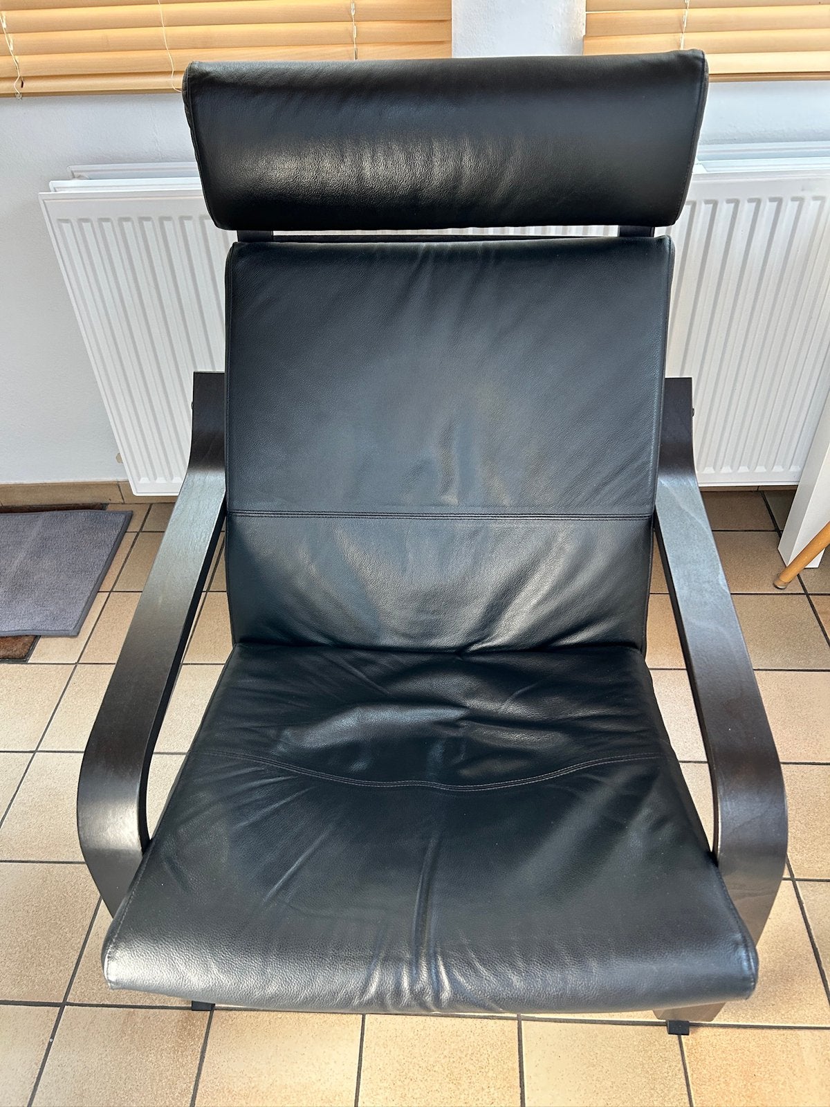 IKEA POANG fauteuil, Huis en Inrichting, Ophalen, Gebruikt, Leer, Contemporain