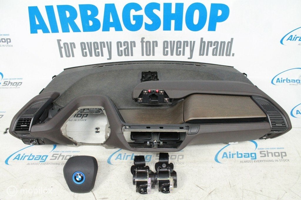 Airbag kit Tableau de bord brun avec couture BMW i3, Enlèvement ou Envoi, Utilisé