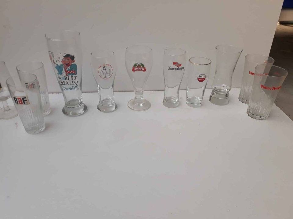 verres à bière, Enlèvement, Comme neuf, Verre ou Verres