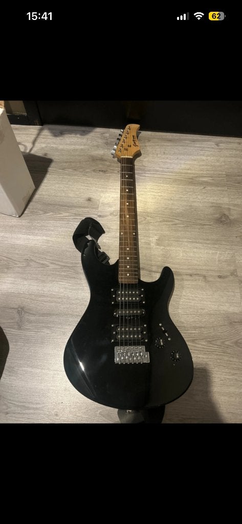 Jay Sound elektrische gitaar zwart, Musique & Instruments, Enlèvement, Comme neuf, Solid body, Autres marques