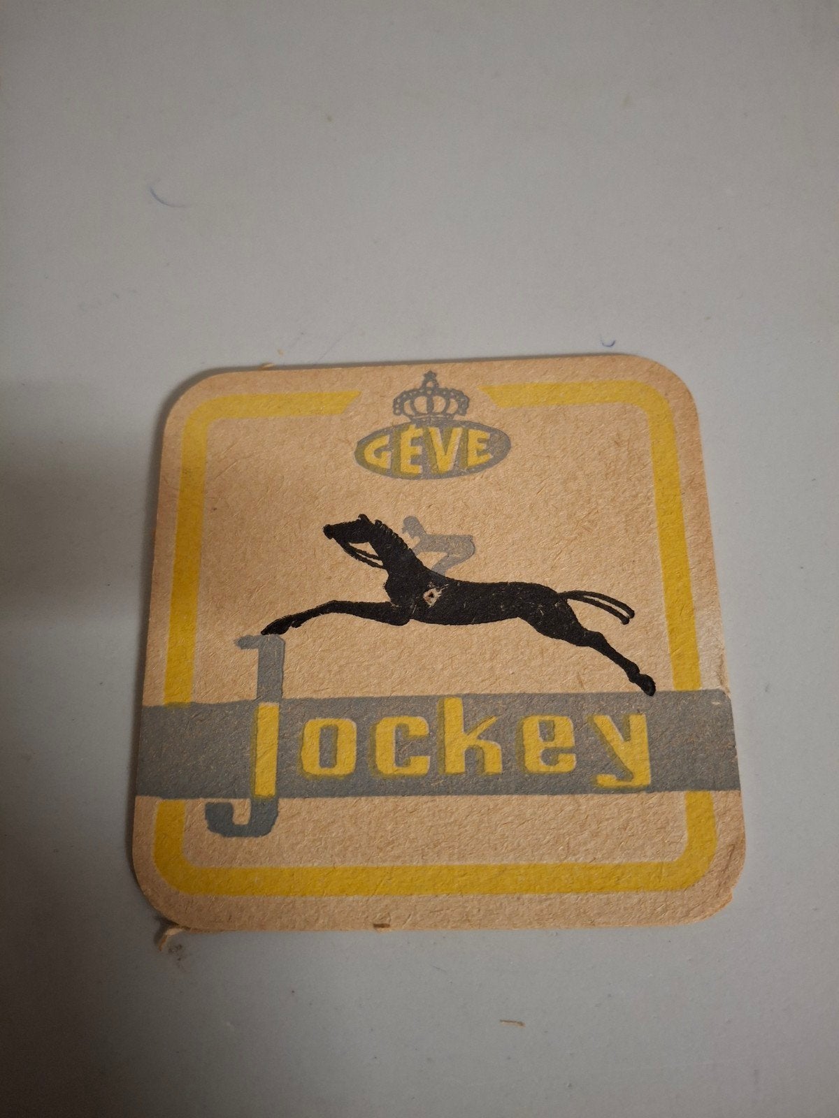oud bierviltje jockey geve, Collections, Enlèvement ou Envoi