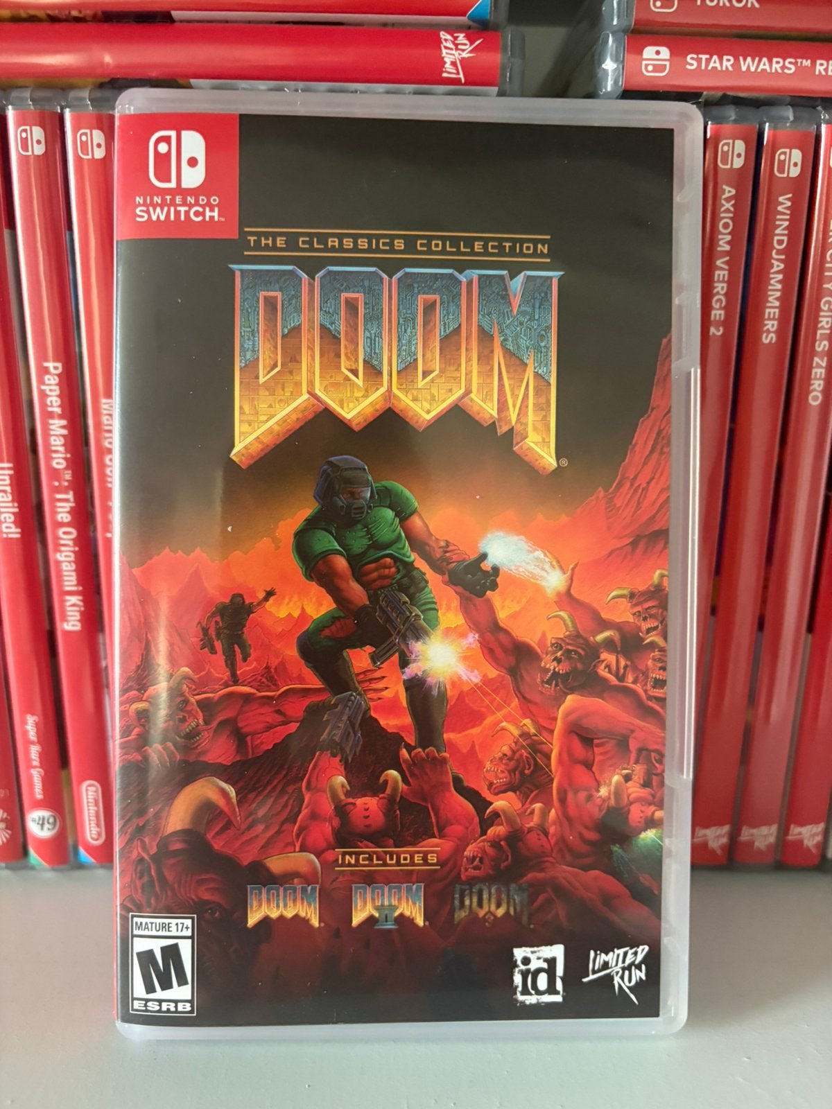 Doom - The Classic Collection (Switch) - Limited Run, Games en Spelcomputers, Ophalen of Verzenden, Zo goed als nieuw