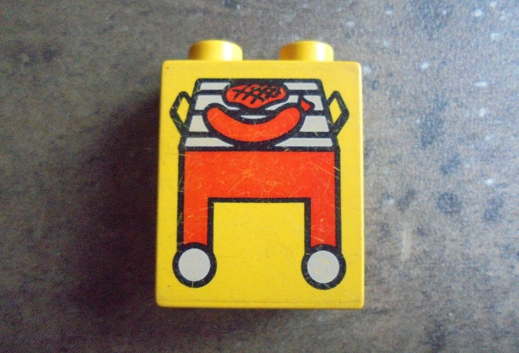 Lego Duplo Brick 1x2x2 (zie foto's) 9, Ophalen of Verzenden, Gebruikt, Losse stenen, Duplo