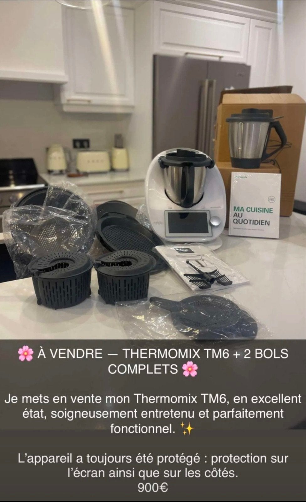 thermomix comme neuf avec plusieurs accessoires  TM6, Enlèvement ou Envoi