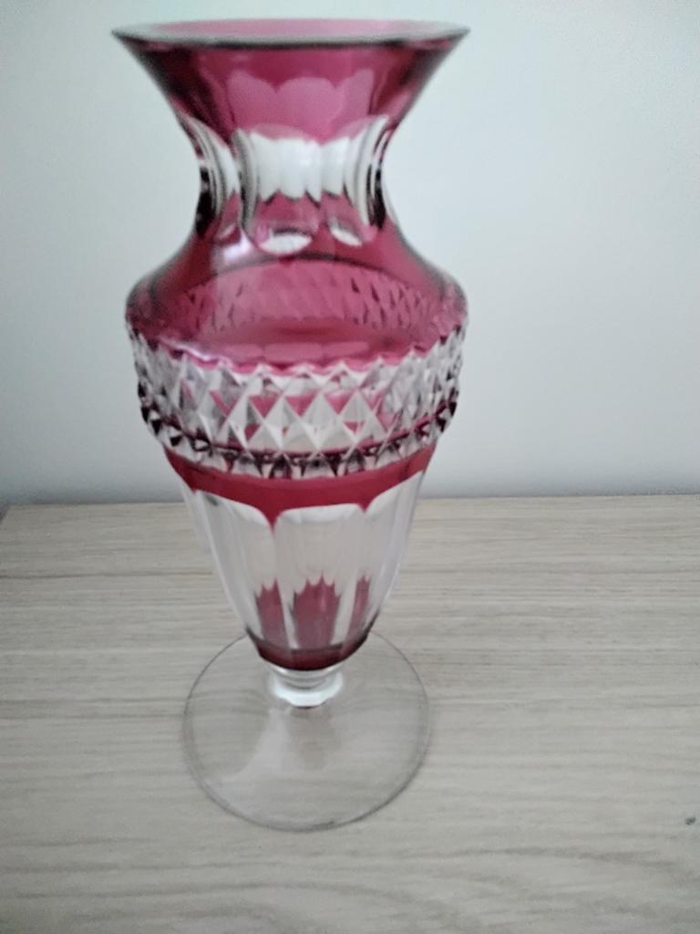 cristal Val Saint Lambert hauteur 25 cm, Enlèvement ou Envoi
