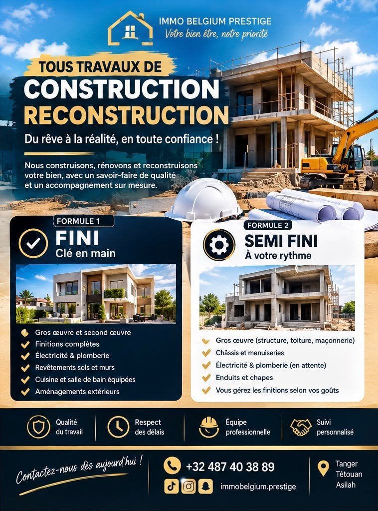 travaux construction, Immo