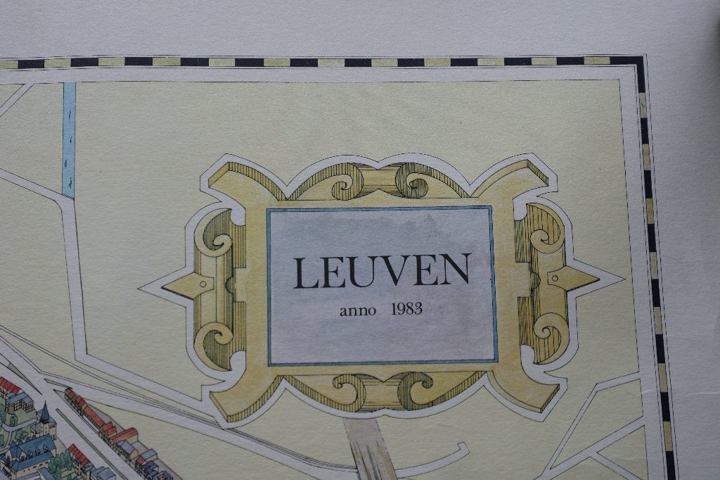 stadskaart LEUVEN anno 1983, Taeymans, Verzenden, 1800 tot 2000, België