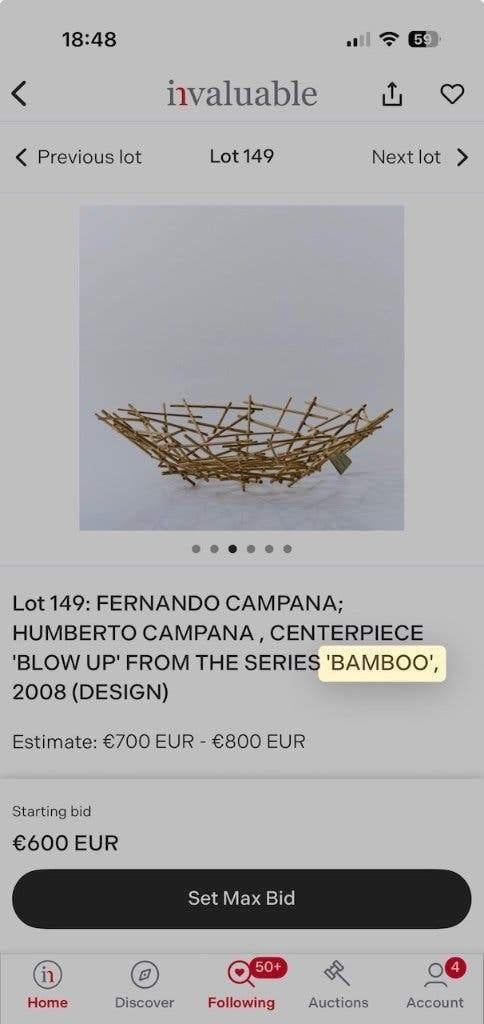 collectors item Alessi “Blow Up Bamboo” 2010, Antiek en Kunst, Ophalen