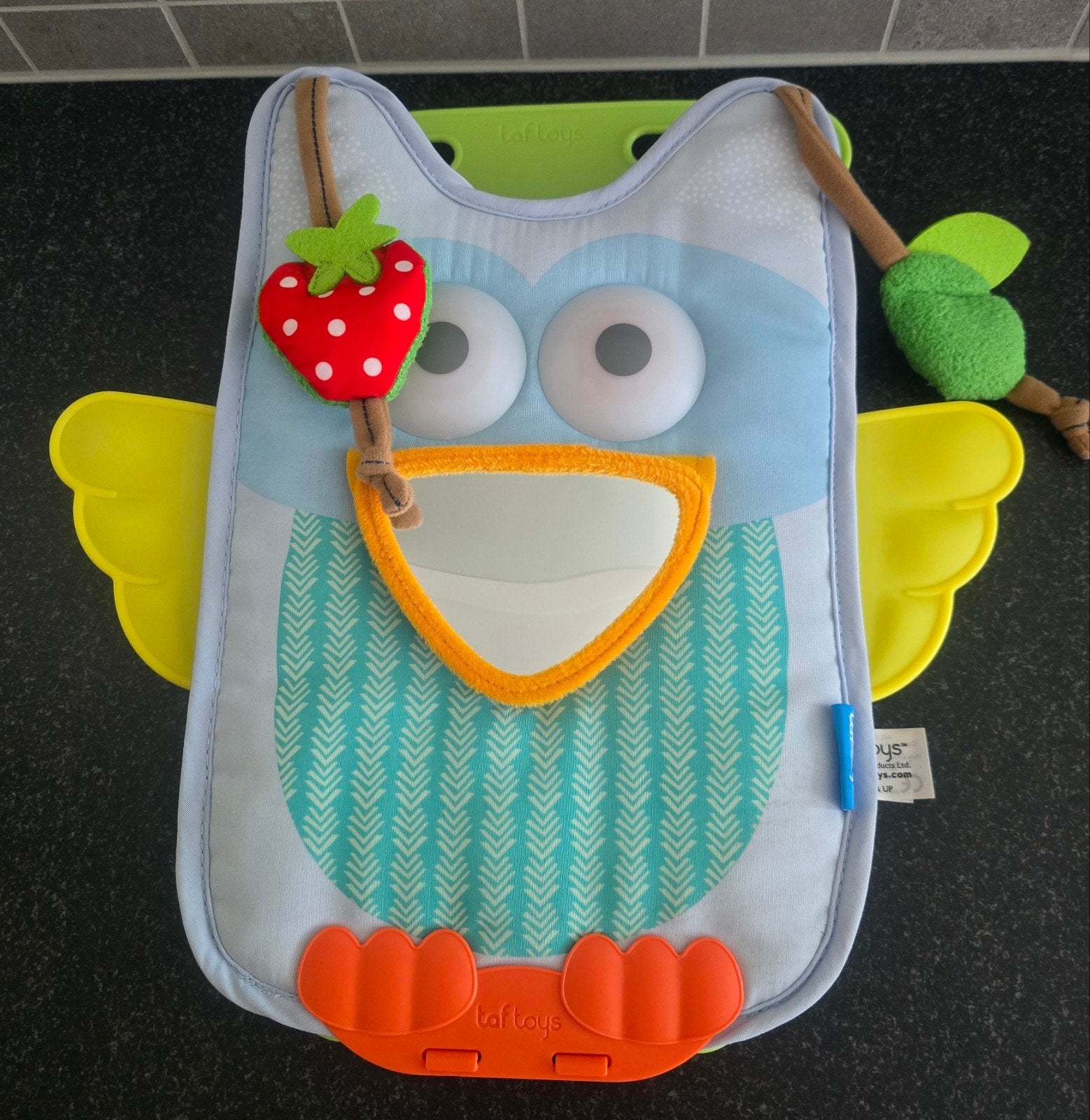 Vrolijke Taf Toys Auto-uil met Spiegel, Ophalen, Zo goed als nieuw