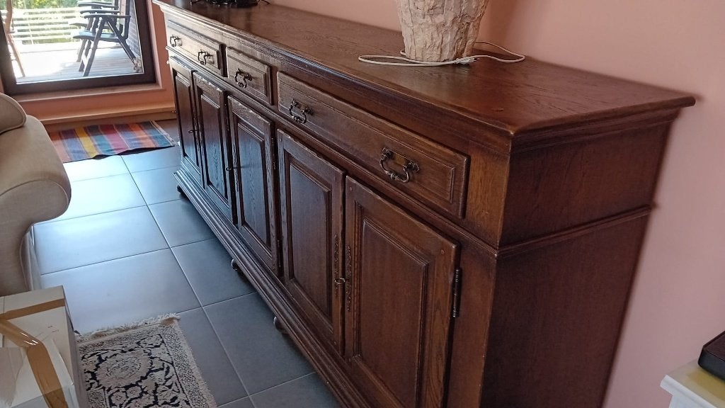 Belle salle à manger en chêne massif, Enlèvement, Comme neuf, Klassiek, 4 à 6 chaises
