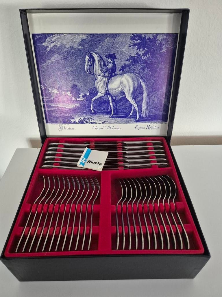 Ménagère AMEFA Vintage NEUVE - 65 pièces - Service Poisson &, Antiquités & Art, Enlèvement ou Envoi