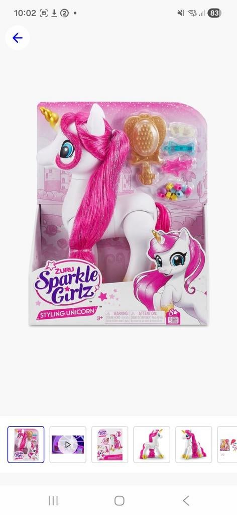 Sparkle girlz unicorn, Ophalen, Nieuw