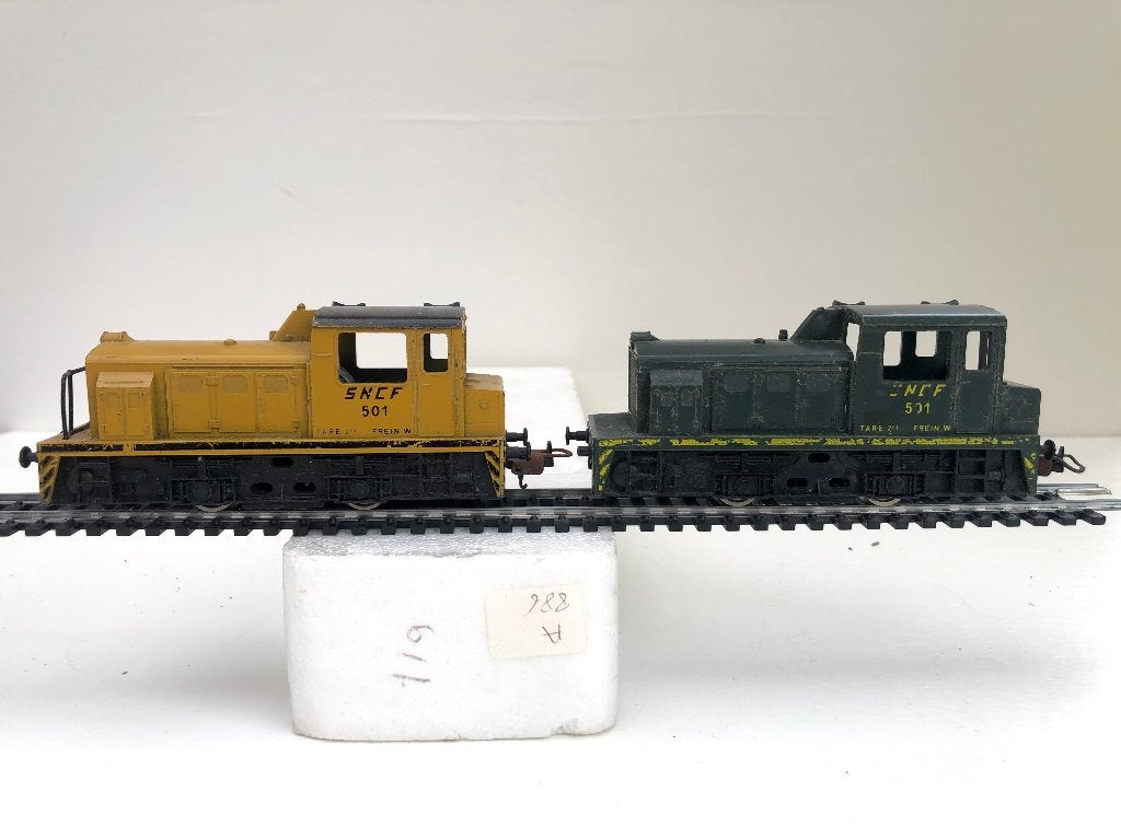 LIMA SNCF LOT DE 2 LOCOTRACTEURS DIESEL HO, Analogique, Locomotive, Lima, Envoi