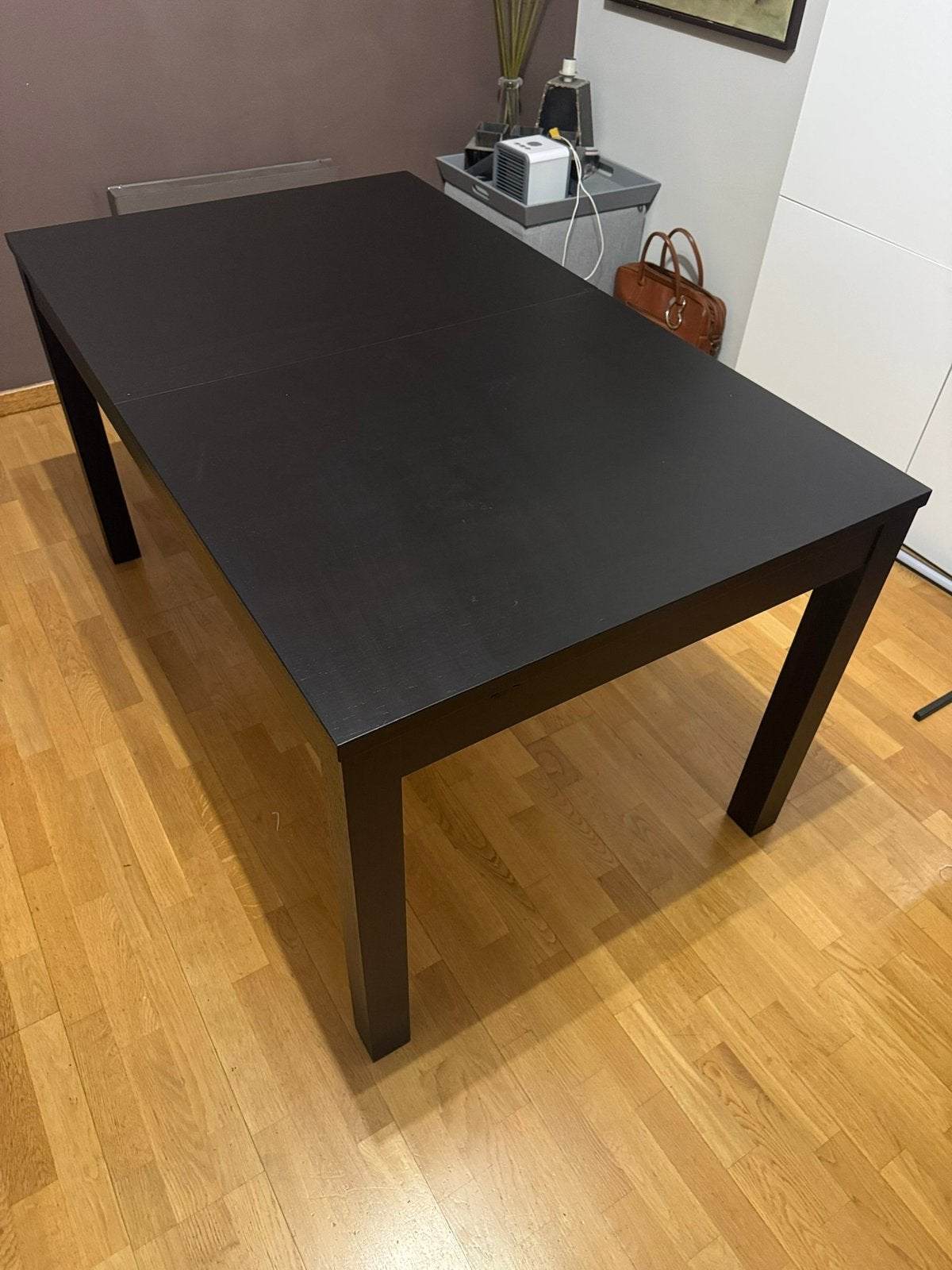 Uitschuifbare rechthoekige eettafel, Huis en Inrichting, Ophalen, Overige materialen, Gebruikt, 200 cm of meer