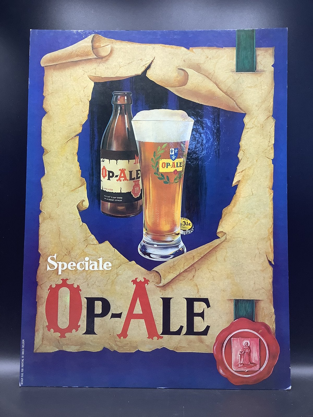 Oud Op-Ale bierbord, Ophalen of Verzenden, Zo goed als nieuw