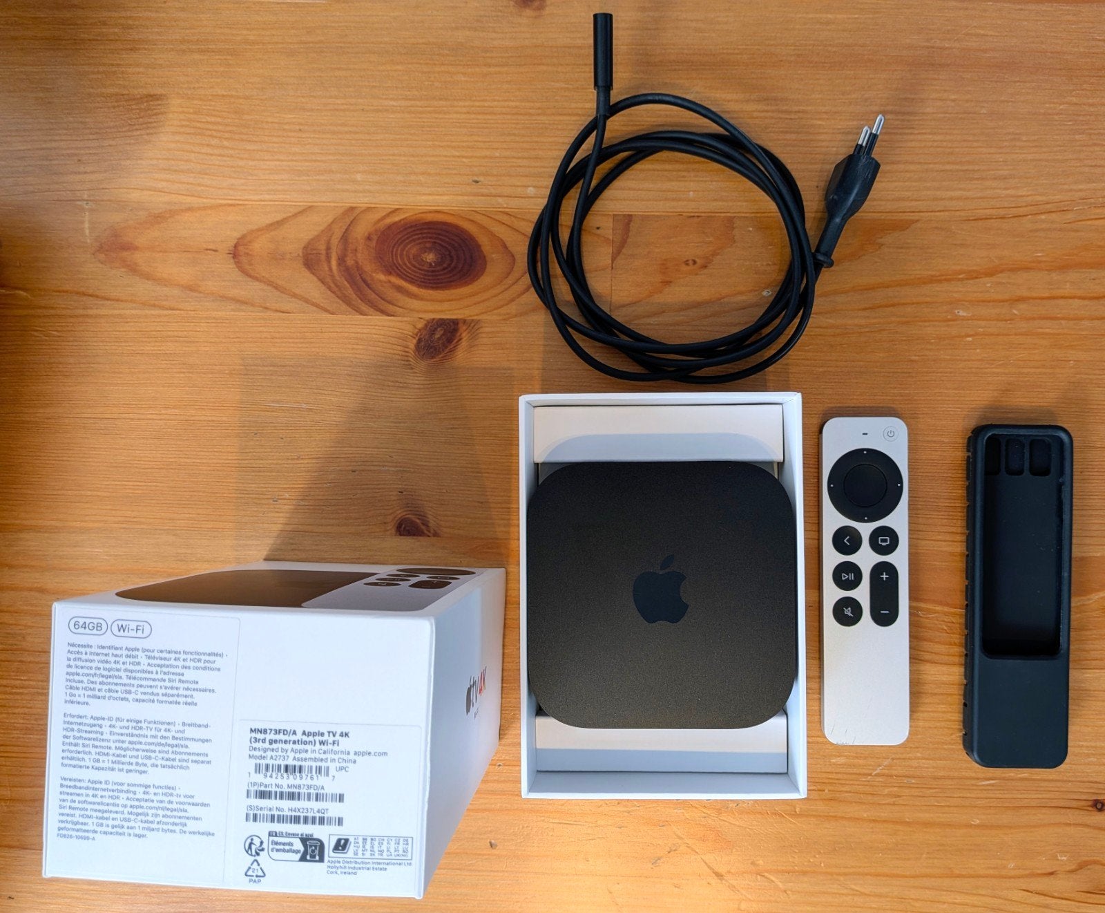 Apple TV 4K 3e Gen 64GB + Doos + Garantie, Audio, Tv en Foto, Ophalen of Verzenden, Refurbished