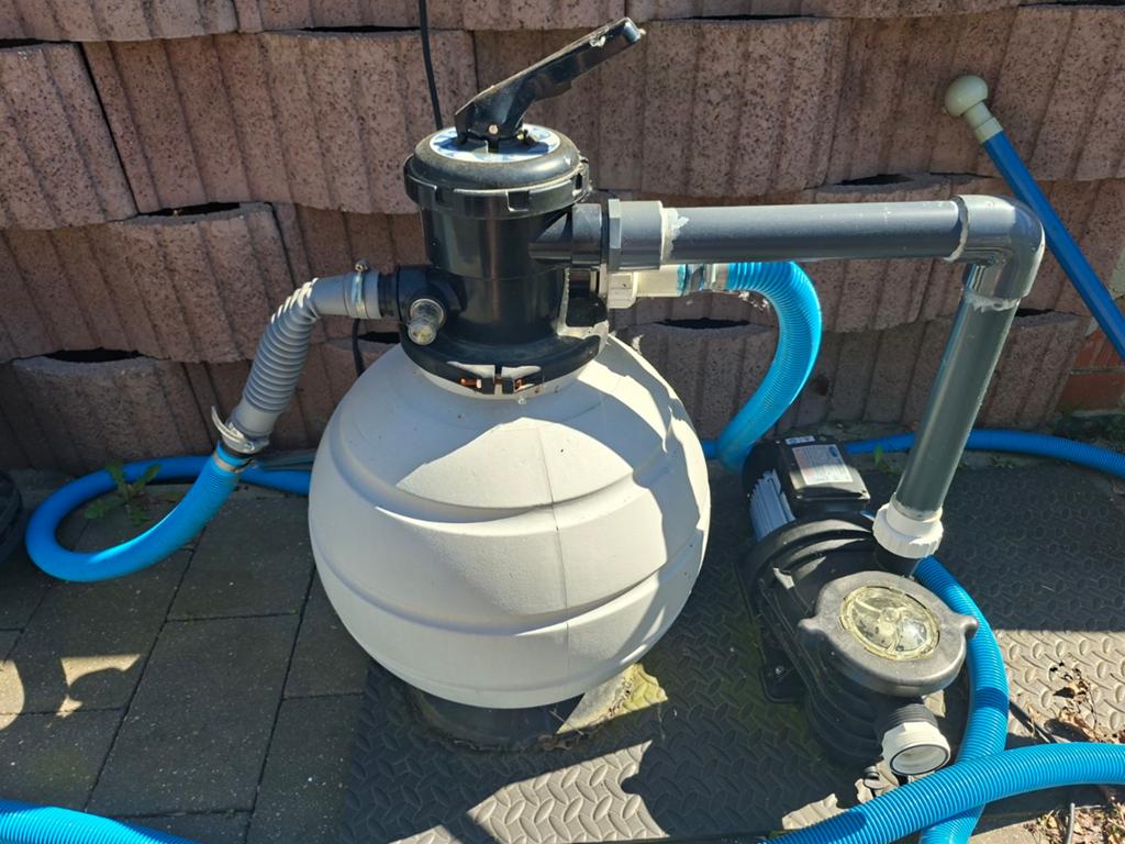 glasfilter zwembad, Ophalen