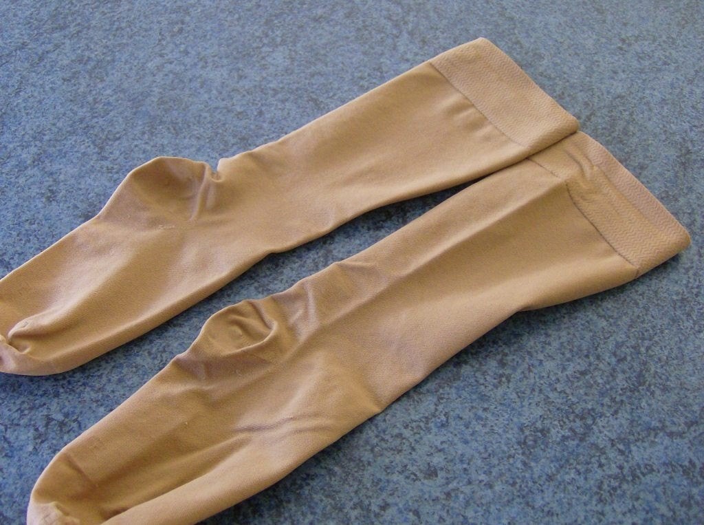 Steunkousen BAUERFEIND - soft - maat M - beige -   40/41, Diversen, Ophalen