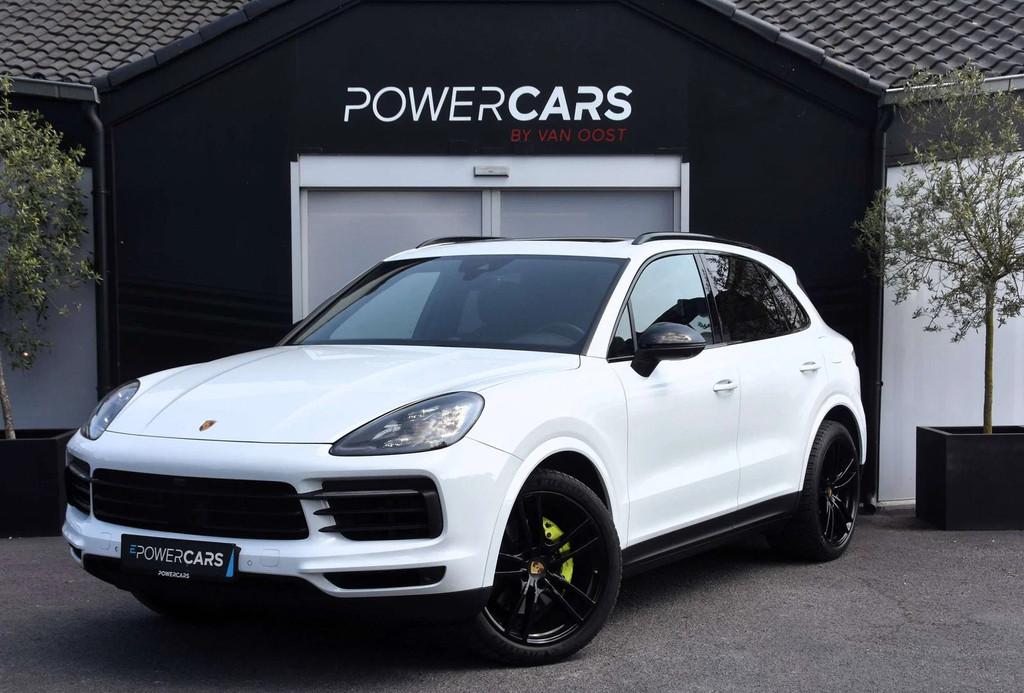 Porsche Cayenne E-Hybrid | Pano | Luchtvering | Matrix | 360, Automaat, Gebruikt, Wit, Leder