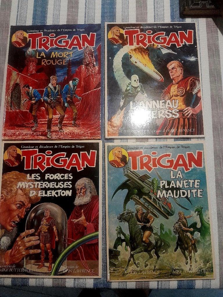 4 albums „Het Rijk van Trigan” Edities september 1977- 79, Antiek en Kunst, Ophalen of Verzenden