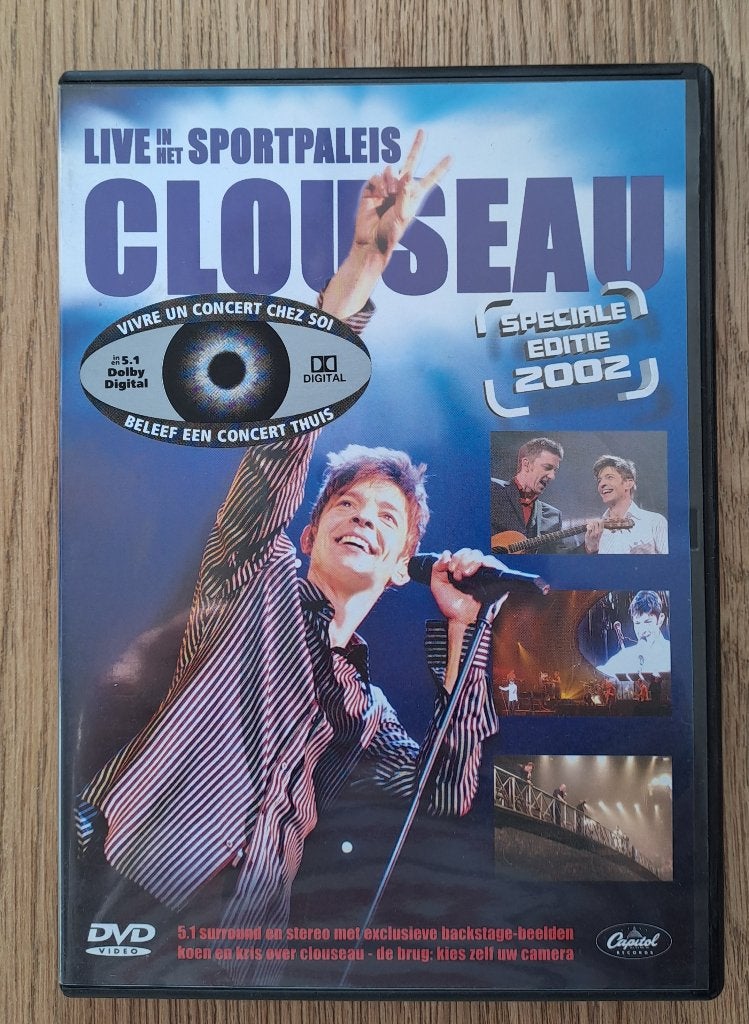 DVD - Clouseau Live In Het Sportpaleis 2002, Alle leeftijden, Zo goed als nieuw, Concert, Bonusmateriaal