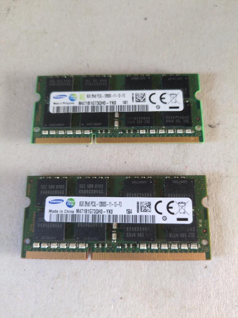 2x8GB DDR3 SO-DIMM Laptop Geheugen, Computers en Software, RAM geheugen, Gebruikt, 8 GB, DDR3, Ophalen of Verzenden