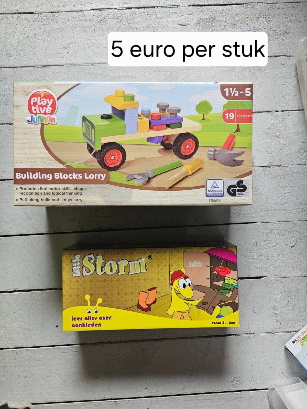 memory en vrachtwagen hout, Ophalen