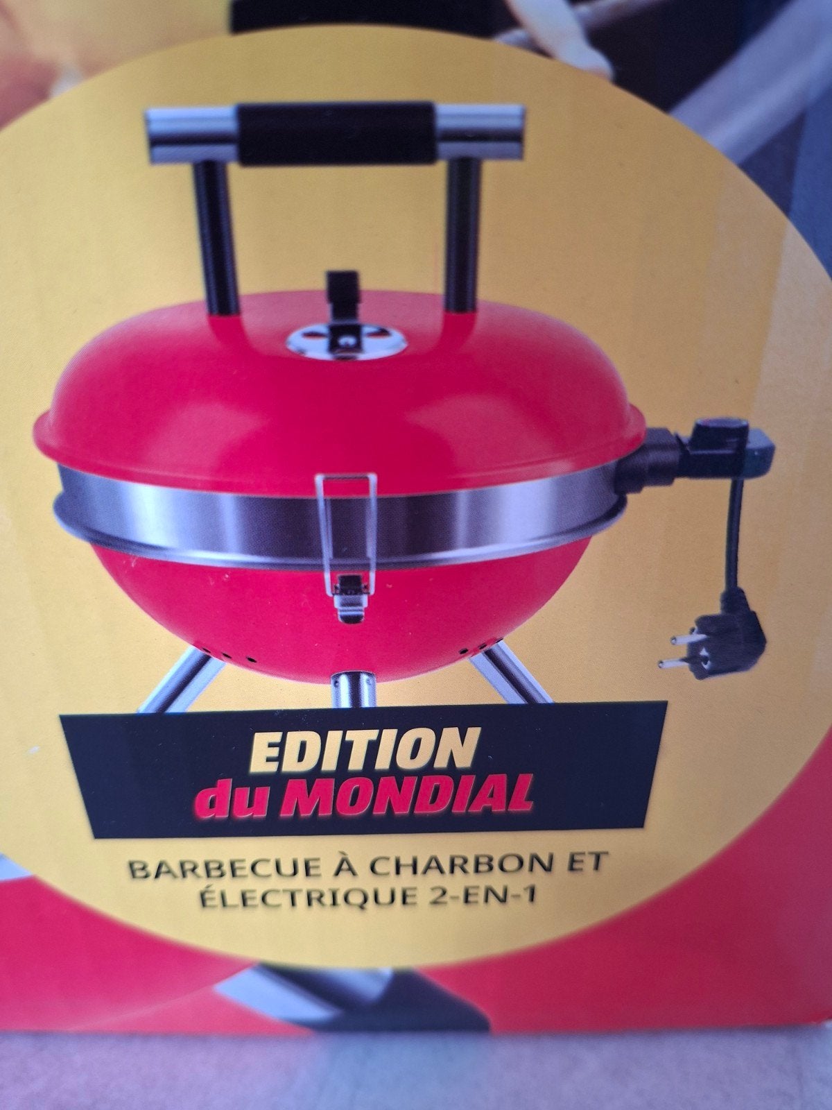 Barbecue combi  électrique/charbon / Edition coupe du monde