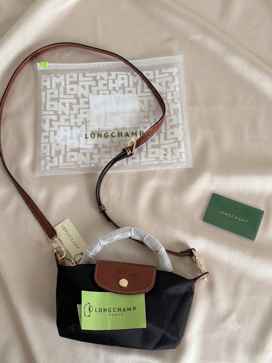 Sac Longchamps noire, Enlèvement ou Envoi, Comme neuf