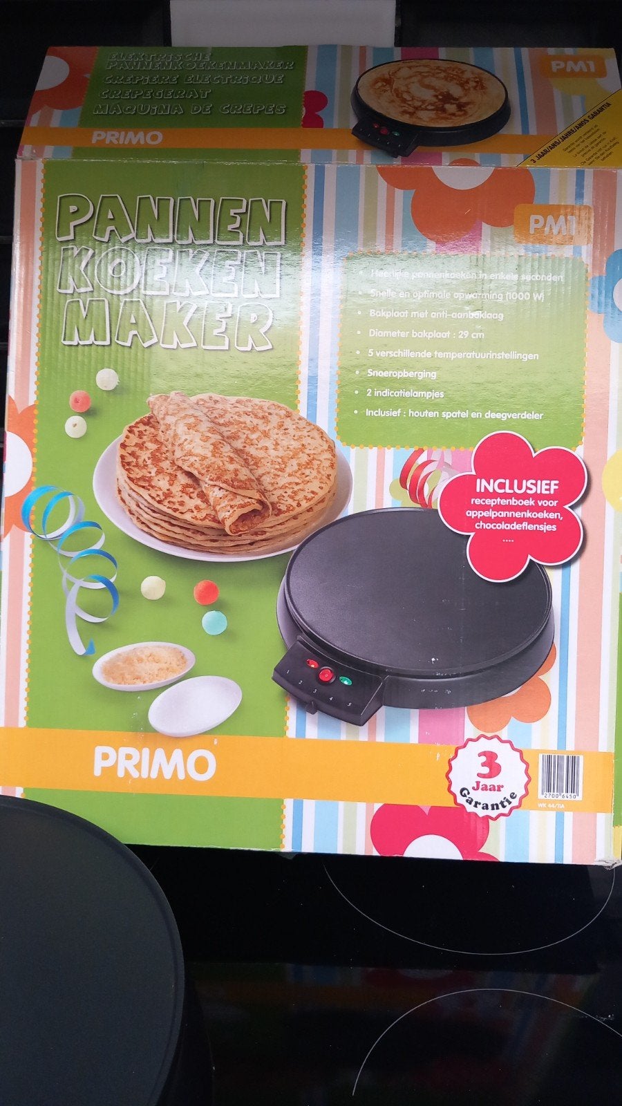 elektrische crêpemaker, Ophalen