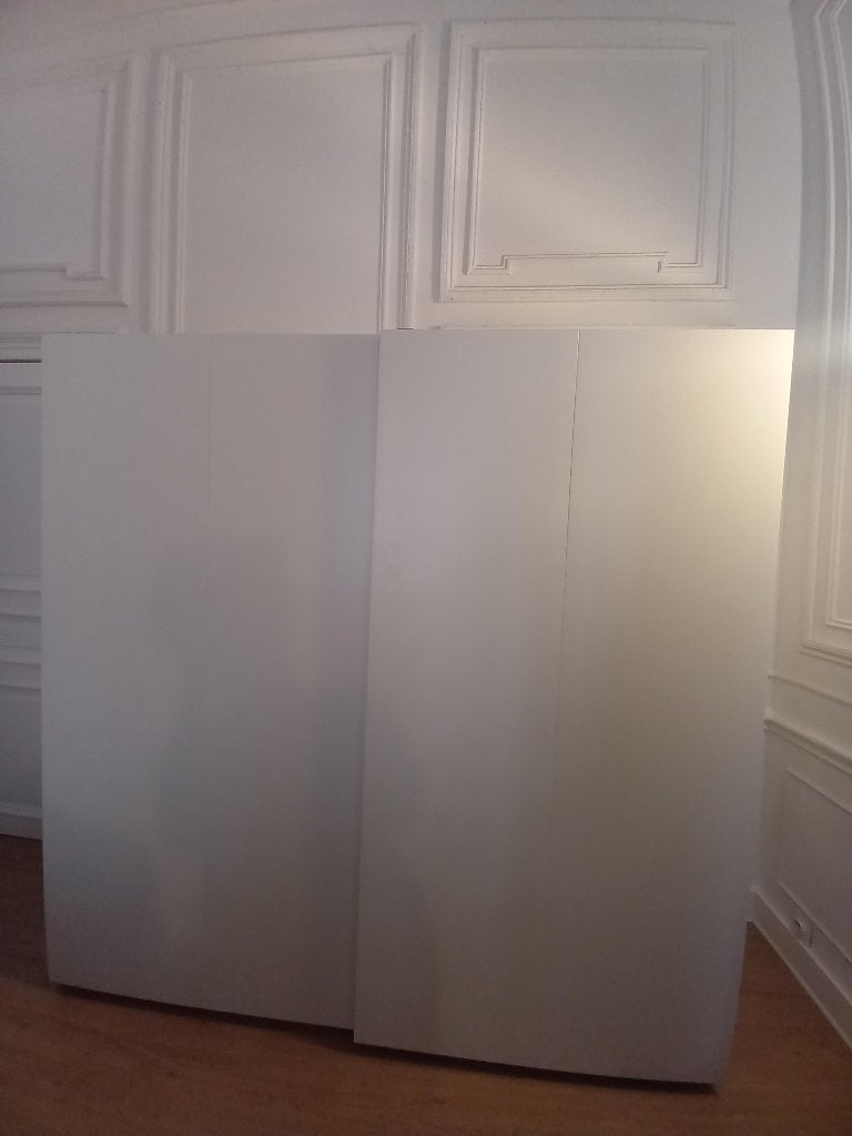 PAX  Armoire-penderie, blanc/Hasvik blanc, Maison & Meubles, 200 cm ou plus, Avec espace de penderie, Comme neuf, Enlèvement