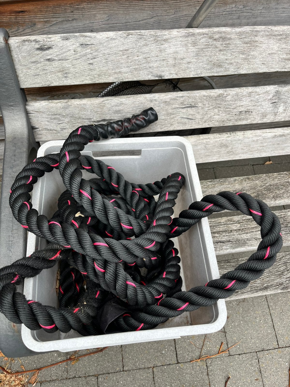 Tuntiri battle rope 9m, Sports & Fitness, Enlèvement, Corde de combat