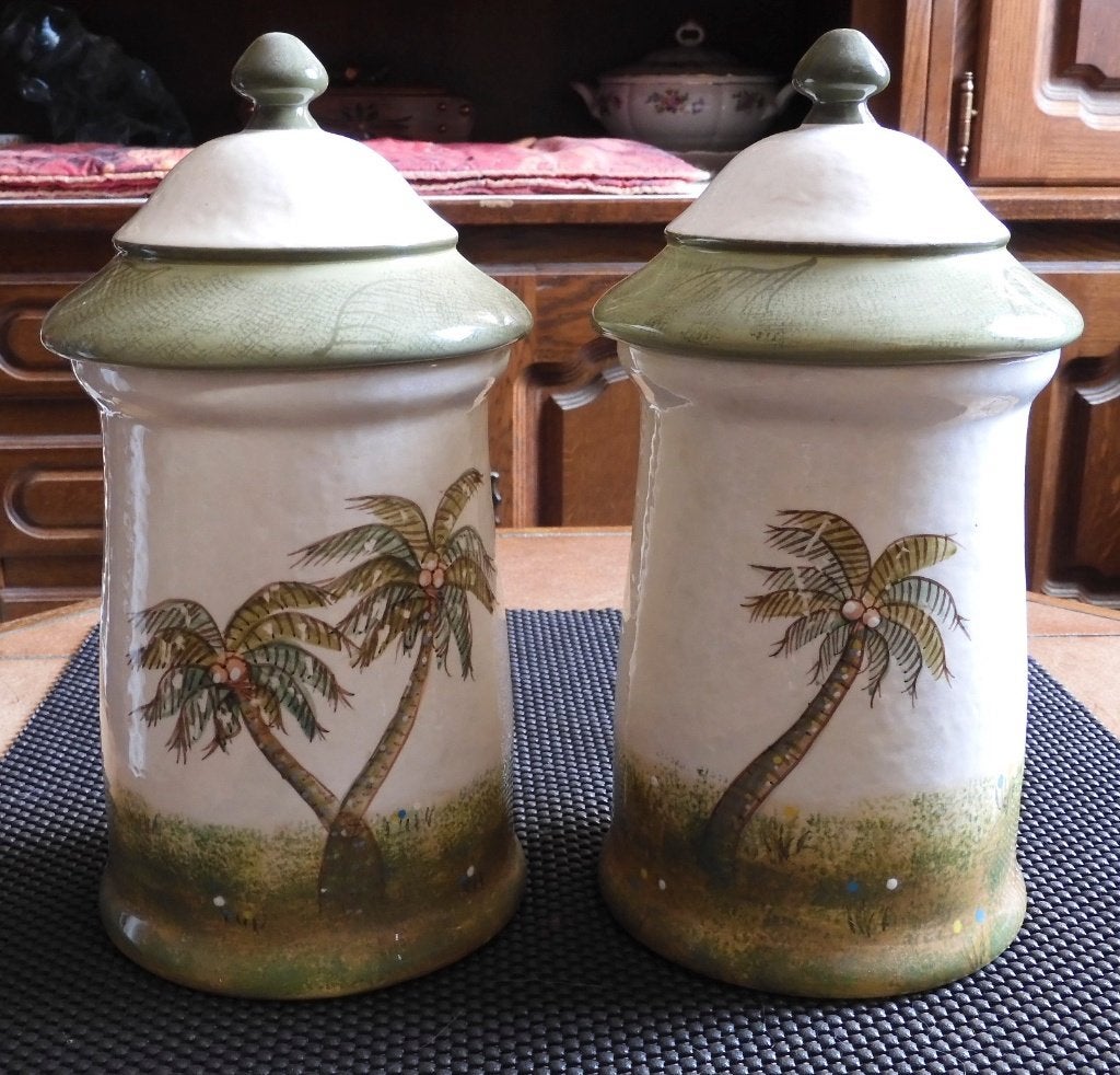 2 pots garniture palmier, Enlèvement