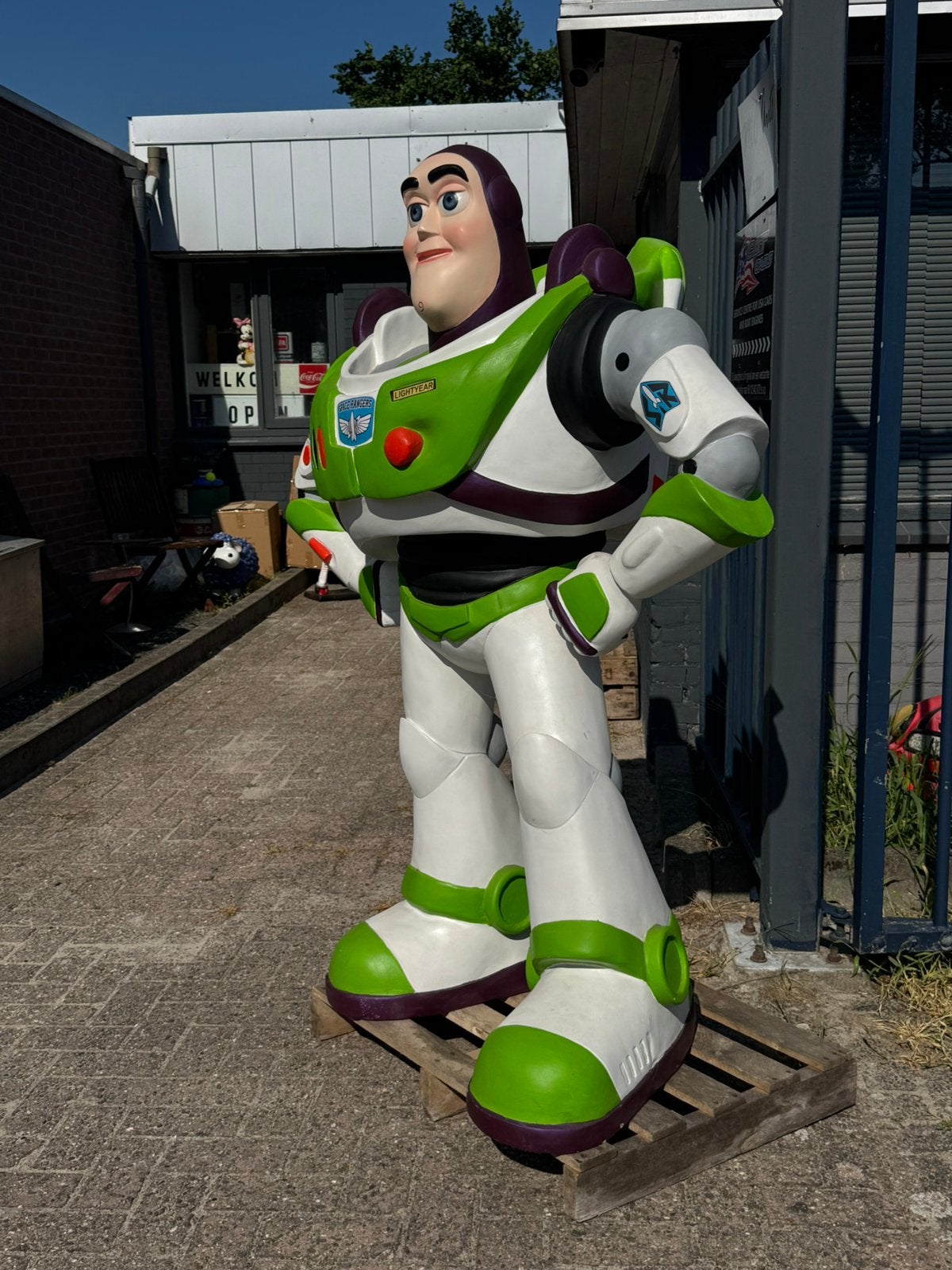 Toy Story Buzz Lightyear beeld XXL, Ophalen, Overige figuren, Gebruikt, Beeldje of Figuurtje