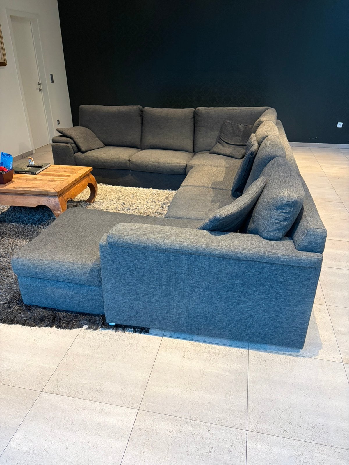 Canapé d'angle en tissu, Enlèvement, Utilisé, Tissus, Modern