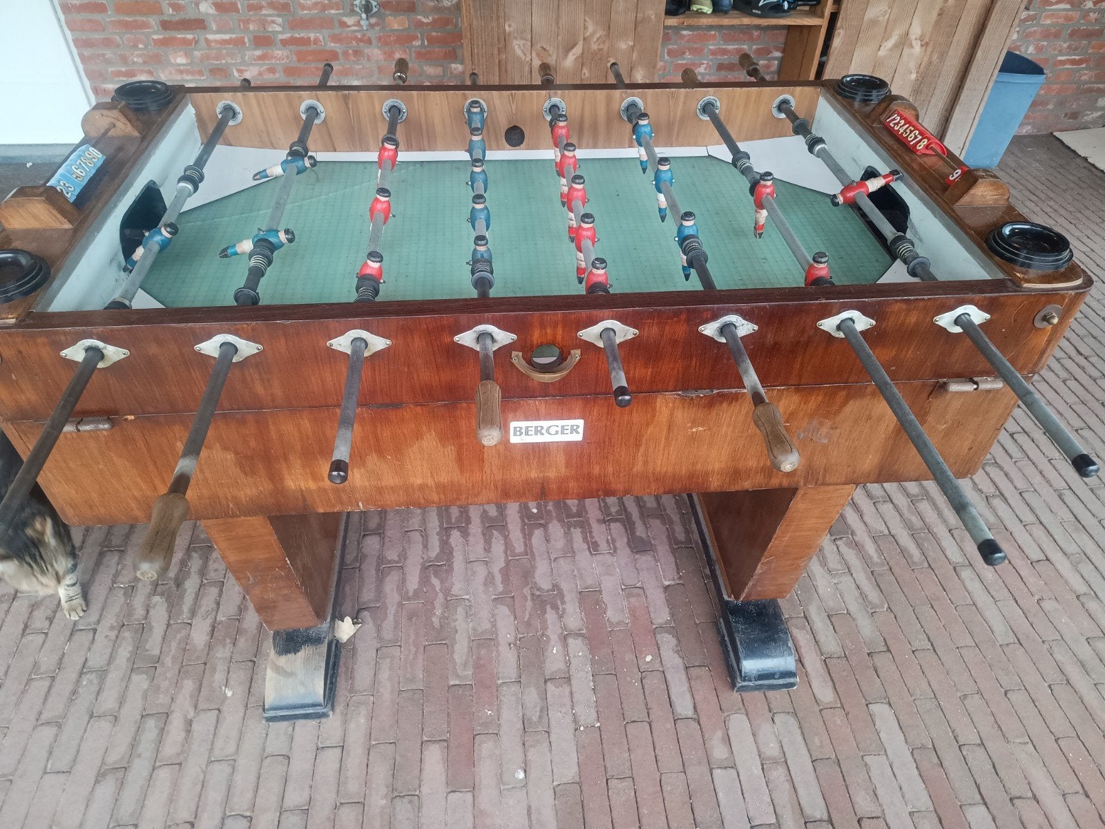 Berger de luxe kicker tafelvoetbal, Kinderen en Baby's, Speelgoed | Voetbaltafels, Ophalen