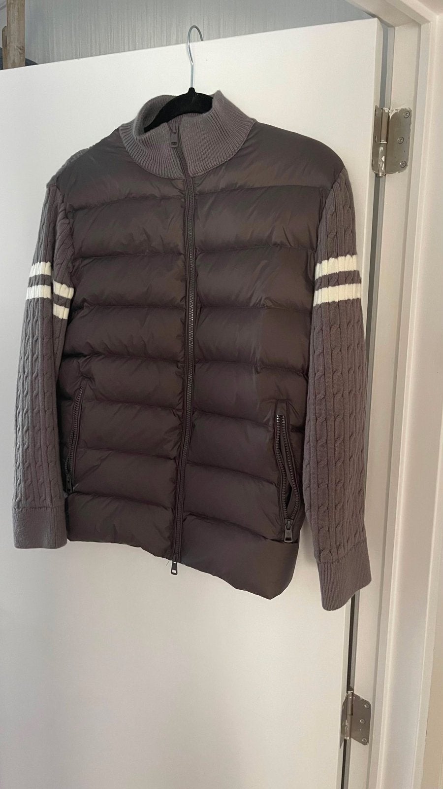 Moncler - Cardigan, Ophalen, Nieuw, Maat 46 (S) of kleiner, Grijs