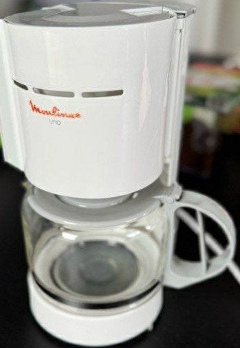 Machine à café Moulinex Uno blanche., Café moulu, Comme neuf, 10 tasses ou plus, Enlèvement