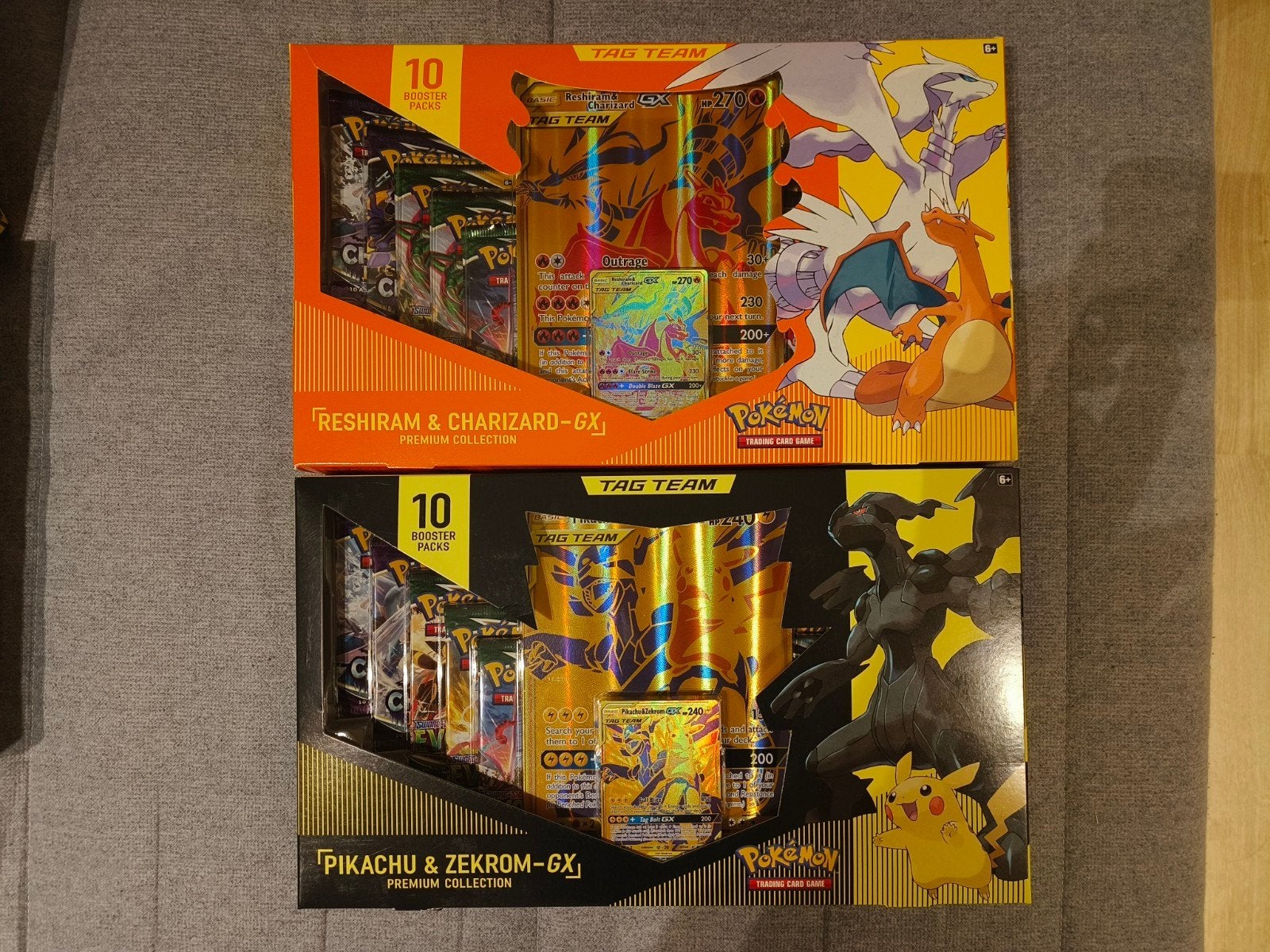 Reshiram & charizard / pikachu & zekrom GX boxen!, Enlèvement