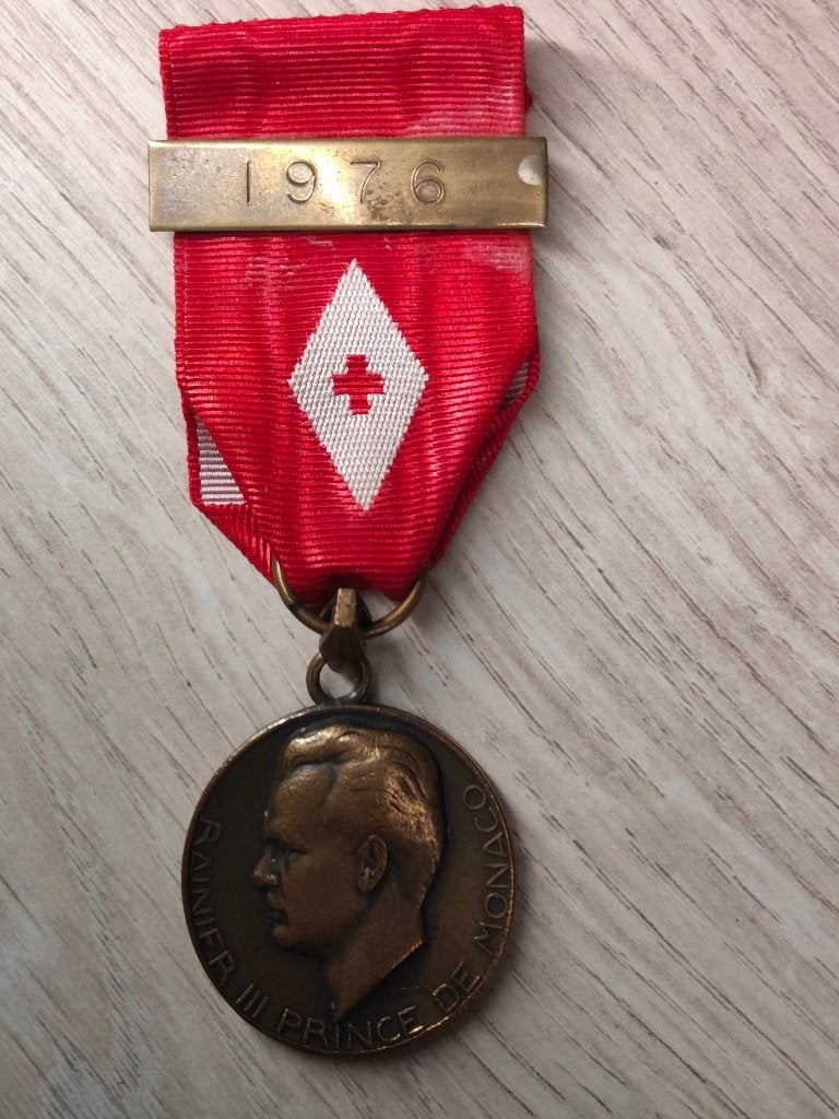 Médaille Monaco de la Reconnaissance de la Croix - Rouge, Collections, Enlèvement ou Envoi