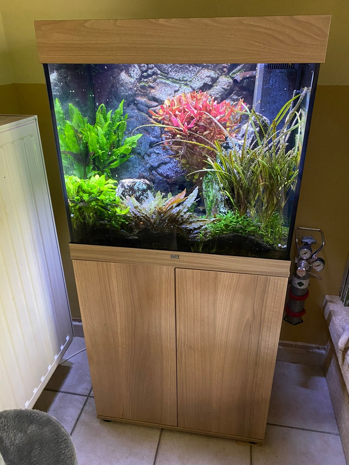 Aquarium meuble, Pompe, Comme neuf, Enlèvement, Juwel